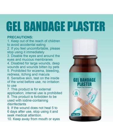 10ML Waterproof Liquid Bandage | Quick-Dry Gel Plaster | Transparent Wound Care Aid for Cuts & Scrapes - Buy Online on GoSupps.com