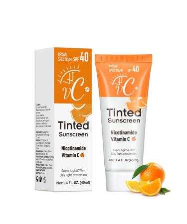 Vitamin C Suncreams Spf 40 2024 New Summer Portable Uv Protection Vitamin C Suncreams Pro 1.4Fl oz Unisex Facial Sunscreens For All Skin Types For Womens Girls Men For Camping Outdoor Beach 1 Fl Oz (Pack of 1) orange