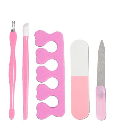 Manicure Pedicure Grooming Kit | 5-Piece Professional Nail Grooming Kit | Safe Manicure for Proms Travel Parties and Dating