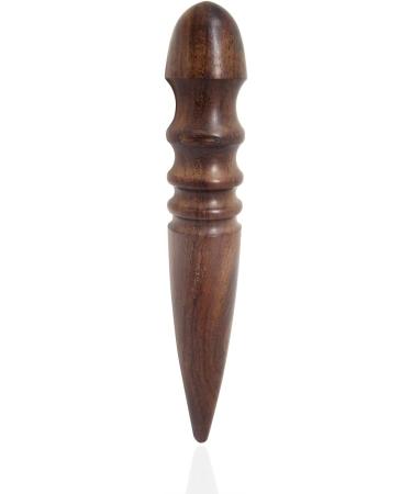 Honbay Ebony Wood Leather Edge Burnisher Tool - 4 Grooves for Perfectly Burnished Leather Projects - Buy Online on GoSupps.com