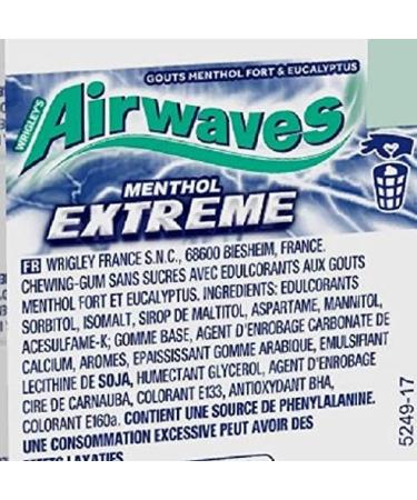 AIRWAVES Chewing-Gum Extr me Menthol Fort/Eucalyptus 30 tuis de 10 Drag es 420 g - Buy Online on GoSupps.com
