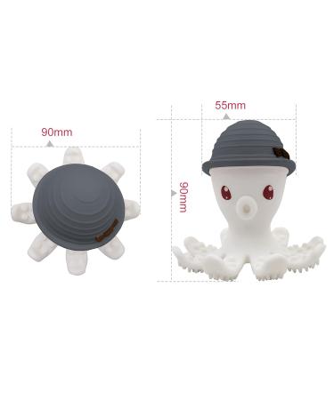 M mbella 8124 Teething Ring - Silicone Octopus in Blue-Grey | Safe International Shipping - Buy Online on GoSupps.com