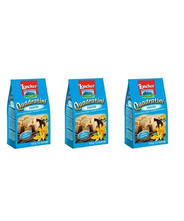 Loacker Loacker Quadratini Vanilla Cream Wafers 125g (Pack of 3)