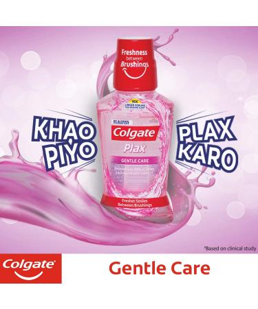 Colgate Plax Sensitive Alcohol-Free Mouthwash 250ml - Gentle Care for Fresh Smiles & 99% Germ Removal - Buy Online on GoSupps.com