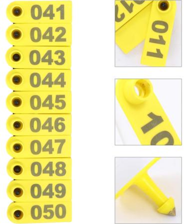 Balacoo 100pcs Sheep & Cattle Ear Tags - Durable Animal Identification & Livestock Number Tags - Buy Online on GoSupps.com