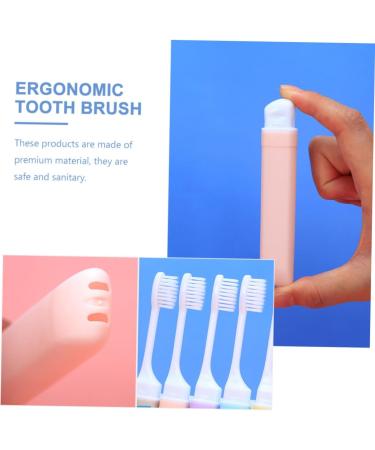 Buy SOLUSTRE 5pcs Folding Travel Toothbrush Set - Portable Travel Accessories for Adults - Ideal for Camping & Home Use - Buy Online on GoSupps.com