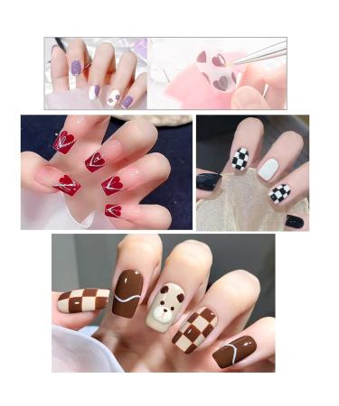 6-Piece Nail Design Brush Set | Professional Detail Brushes for Manicure & Salon | Malpinsula UV Gel & Acrylic Nail Art Tools - Buy Online on GoSupps.com