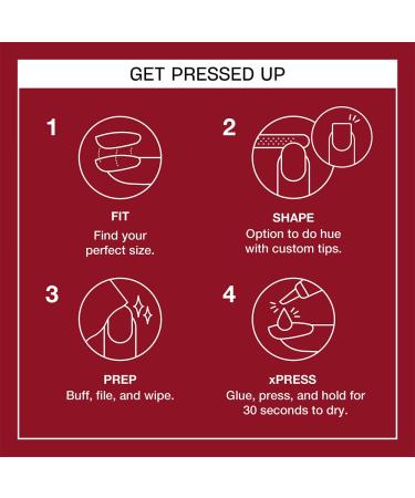 OPI xPRESS/ON Press On Nails - Short Round Solid Big Apple Red | Long Lasting Reusable & Non-Damaging Nail Art with Glue - International Shipping Available - Buy Online on GoSupps.com