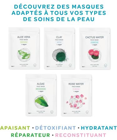 by Amazon Rose Water Fortifying Face Sheet Mask 18 ml Pack of 5 - Buy Online on GoSupps.com