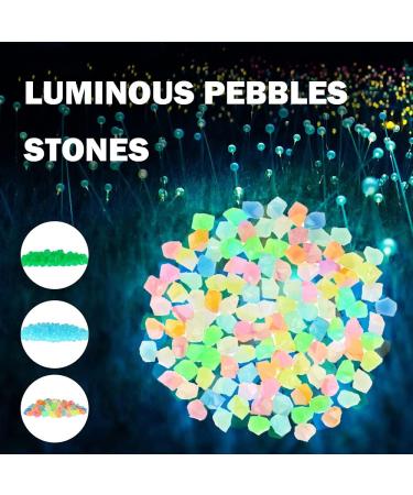 300 Colorful Fluorescent Stones - Bright Pebbles for Garden Decor Sidewalks & Grass Court - Buy Online on GoSupps.com