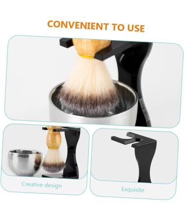 Fomiyes Shaving Set - 2 Sets of Jack Shaving Stands for Men | Dual Shaving Brush Holder & Beard Brush Storage | Acrylic Razor Stand for Grooming - Buy Online on GoSupps.com