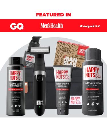 Happy Nuts Men's Comfort Powder Spray - Anti-Chafing & Deodorant for Groin - Aluminum-Free Sweat & Odor Control - Buy Online on GoSupps.com