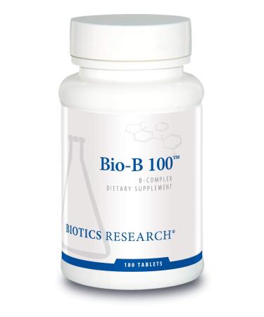 BIOTICS Research Bio B 100 Vitamin B Complex Promotes Energy and Health 180 Tablets - Buy Online on GoSupps.com