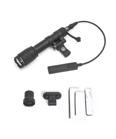 M600C Scout Light, 800 Lumens Tactical Flashlight, with Replaceable Mounting Rotating Base, Suitable for 20mm Picatinny & Mlok / Keymod Rail, Include with Remote pressure & Push Button Switch (M600C)