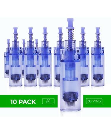 Dr. Pen Ultima A1 Replacement Cartridges - 10 Pack, 36 Pins (0.25mm), Bayonet Slot - Disposable Parts - Buy Online on GoSupps.com