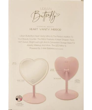 Pink Heart Vanity Mirror - Essential Beauty for Your Everyday Routine - Buy Online on GoSupps.com