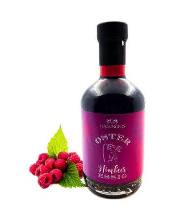 Hallinger's Easter raspberry vinegar (5.3% acid)-Easter gifts for Easter baskets for Easter aromatic Easter forest raspberry balm (glass)-Mother's Day gift & gift ideas for Father's Day |congratulations
