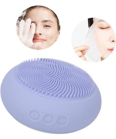 Facial Cleansing Brush Silicone Electric Facial Cleanser To Absorb Nutrients For All Skin Types (Purple) - Buy Online on GoSupps.com