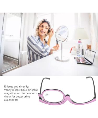 Magnifying Eye Make Up Glasses Cosmetic Eye Glasses with Case Flip Down Cosmetic Reading Glasses Spectacles for Women (+3.00) - Buy Online on GoSupps.com
