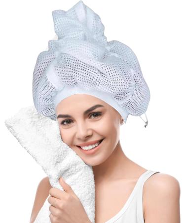 Net Plopping Cap for Curly Hair - Reusable Hood for Drying & Wrapping Hair | Perfect for Women & Girls - Buy Online on GoSupps.com