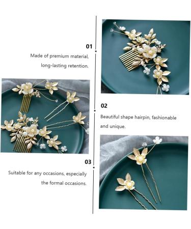 minkissy Wedding Hair Clips Hair Comb Manual Bride Pearl Vintage Decor - Buy Online on GoSupps.com