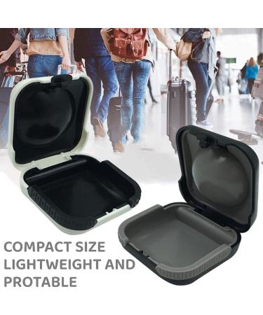 SQHY 2 Pack Hearing Aid Cases (One Black and one White) Waterproof Hearing Aid Protection Storage Box Built in High Elastic Silicone Air Cushion Ball to Prevent The Hearing Aid from Broken - Buy Online on GoSupps.com