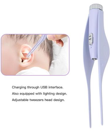 Ear Wax Cleaner Bright Light Wide Application Ear Pick Tweezers Rechargeable Stainless Steel for Kids - Buy Online on GoSupps.com