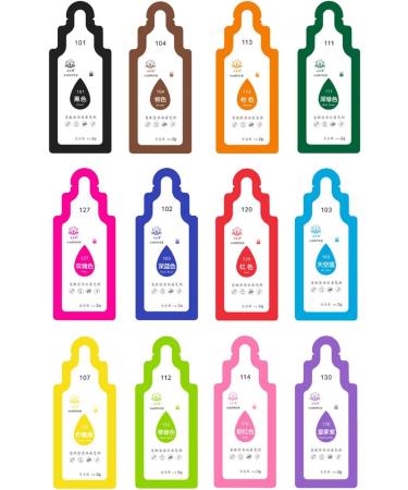 12 Color 2g Per Bag Oily Food Colouring Suitable for Cake Decoration Cream Desserts Biscuits Or Other DIY Crafts Oily Food Colouring - Buy Online on GoSupps.com