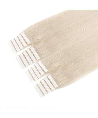 Buy Sixstarhair Tape Extensions - 20 Pieces 50g 14 Remy Invisible Platinum Blonde #1000 - Premium Quality Hair Extensions - Buy Online on GoSupps.com