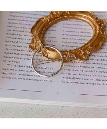 Yheakne Circle Hair Clip Barrette Hollow Round Silver Hair Clamp Hairpin Minimalist Bobby Pin Geometry Metal Hair Accessories for Women and Gilrs (Silver Circle) - Buy Online on GoSupps.com