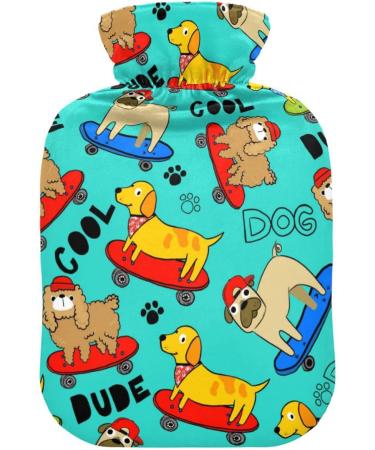 Naanle Pug Dog Dachshund Warm Water Bottle - 1L Heat & Cold Therapy for Pain Relief | Ideal for Hand & Feet - Buy Online on GoSupps.com