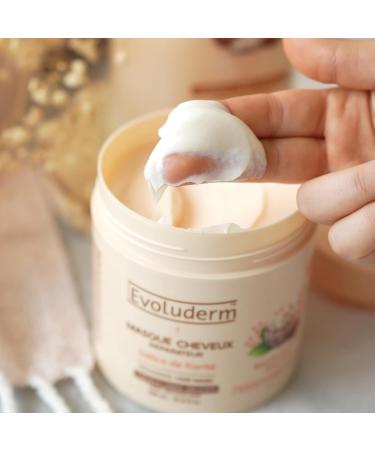 EVOLUDERM - Shea Butter Delight Repairing Hair Mask - 500 ml - 99% Natural Origin - Vegan - Made in France - Buy Online on GoSupps.com
