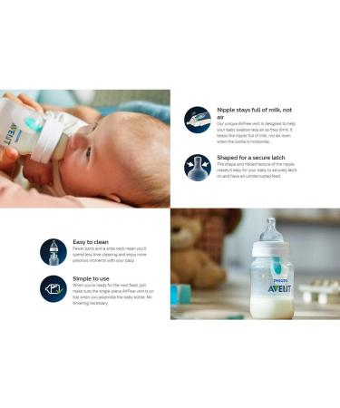 Philips AVENT SCF400/34 Anti-Colic 4oz 3pk Clear Bottle with Insert - Buy Online on GoSupps.com