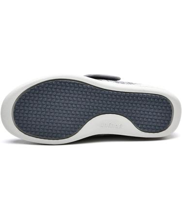MisFun Men's Diabetic Shoes Wide Diabetes Sandals | Dark Blue, Size 6 | Adjustable & Comfortable for Elderly Men with Diabetes - Buy Online on GoSupps.com