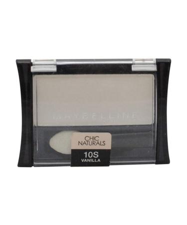 Maybelline Expert Wear Eye Shadow Singles Vanilla 10 - 1 Ea 10S Vanilla (Chic Naturals)