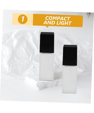 Housoutil Frosted Glass 3pcs Liquid Foundation Bottle Lotion Makeup Foundations Bottle Cosmetics Bottle Travel Essence Glass - Buy Online on GoSupps.com