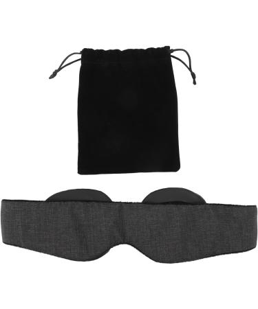 Memory Cotton 3D Contoured Cup Eye Patch with Storage Bag Light Blocking Headache Relief No Pressure Yoga Travel Nap Insomnia for Meditation - Buy Online on GoSupps.com