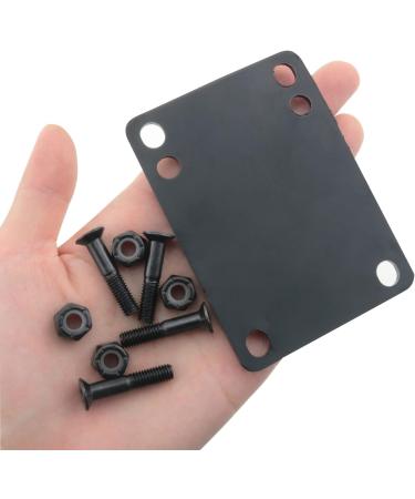 CSNSD Skateboard Riser 4 Set 3mm (1/8 Inch) Black Longboard and Skateboard Shock Pads - 78x55mm Soft Rise Pads - Buy Online on GoSupps.com