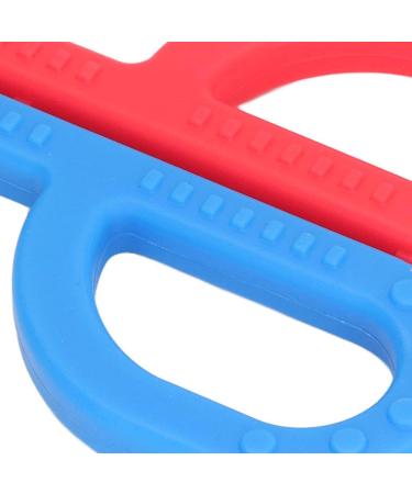 2pcs P Shape Silicone Teething Toy for 3 Month Babies - Sensory Chew Tube (Type 1) - Buy Online on GoSupps.com