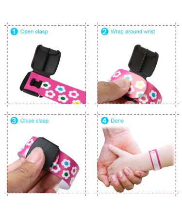 Vicloon Emergency Bracelet for Children - 12 PCS Waterproof ID Bracelet Set with Marker Pen | Reusable Name Bracelets for Boys Girls & Toddlers - Buy Online on GoSupps.com