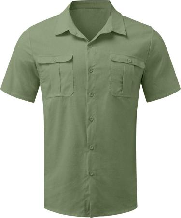 Shop Men's Short Sleeve Revers Single-Colored Summer Shirt | Oversized 5XL Hawaii Beach Shirt with 2 Breast Pockets - Perfect for Vacations! - Buy Online on GoSupps.com