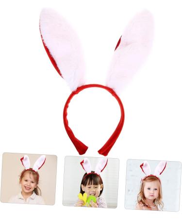 FRCOLOR Headband Hair Jewels for Women Girl Hair Accessories Stuffed Bunny for Hair Accessory for Costumes Outfit Bunny Costume Accessories Rabbit Ears Props Women's Fabric Red - Buy Online on GoSupps.com