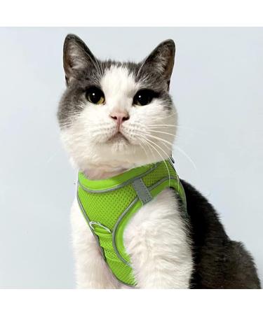 Joyal Reflective Soft Padded Dog Harness | Air-Mesh Breathable Vest for Small Dogs & Cats | XXS Size (31-34cm) | Green - Buy Online on GoSupps.com