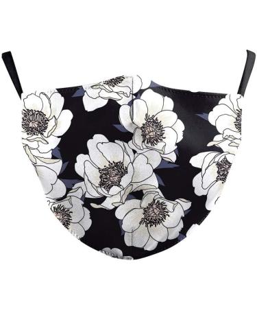 Sunflower Floral Print Anti Pollution Mouth Covers Cotton Half Face Mouth Reusable Dustproof Washable Facial Decoration Adjustable Nose Clip for Perfect Tight Half Face Seal for Boys Girls - Buy Online on GoSupps.com