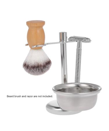 Buy 2 in 1 Stainless Steel Razor Holder & Shaving Set for Men | Durable Razor Plane Stand & Brush Holder - International Shipping Available - Buy Online on GoSupps.com
