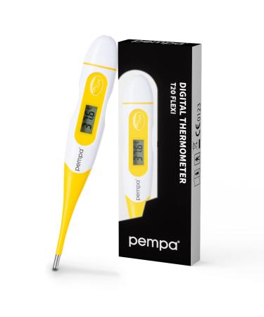 Pempa digital fever thermometer rectal oral armpit thermometer waterproof thermometer with flexible tip |Exact and quick readings