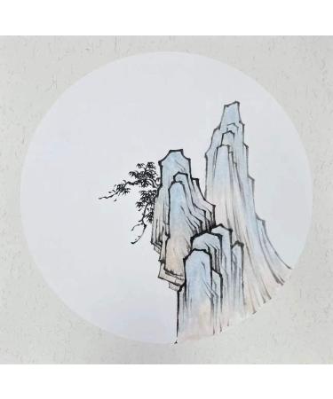 Hmay Pre-Mounted Soft Shikishi with Jingxian Semi-Sized Xuan Paper - 10 Sheets for Sumie Painting and Brush Calligraphy - Square 33cm - Buy Online on GoSupps.com