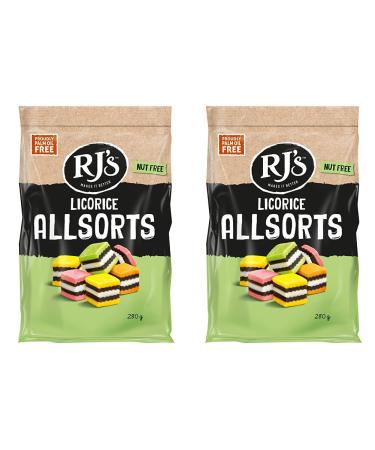 RJ's Licorice Allsorts 280g (Pack of 2)