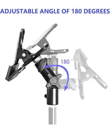 QYXINC Heavy Duty Metal Clamp Holder for Light Stand - Photo Video Studio Reflector Holder for Lighting Reflector Diffuser - Buy Online on GoSupps.com