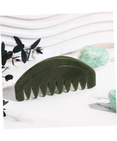 Magiclulu 3-Pc Portable Jade Comb Set | Scalp & Head Massage Device | Natural Jade Gua Sha Hair Care - Buy Online on GoSupps.com